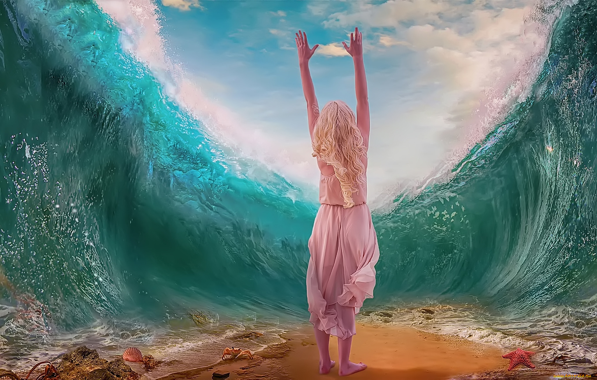 Радость воплощения. Женщина волна. Девушка на фоне волн. Девушка-море. Женщина Вдохновение.